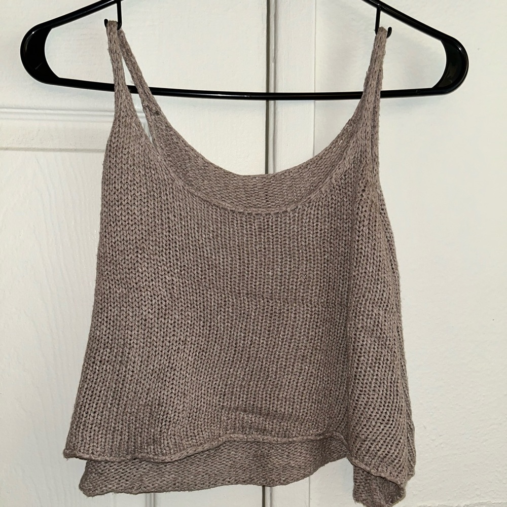 Knitted loose fit tank top